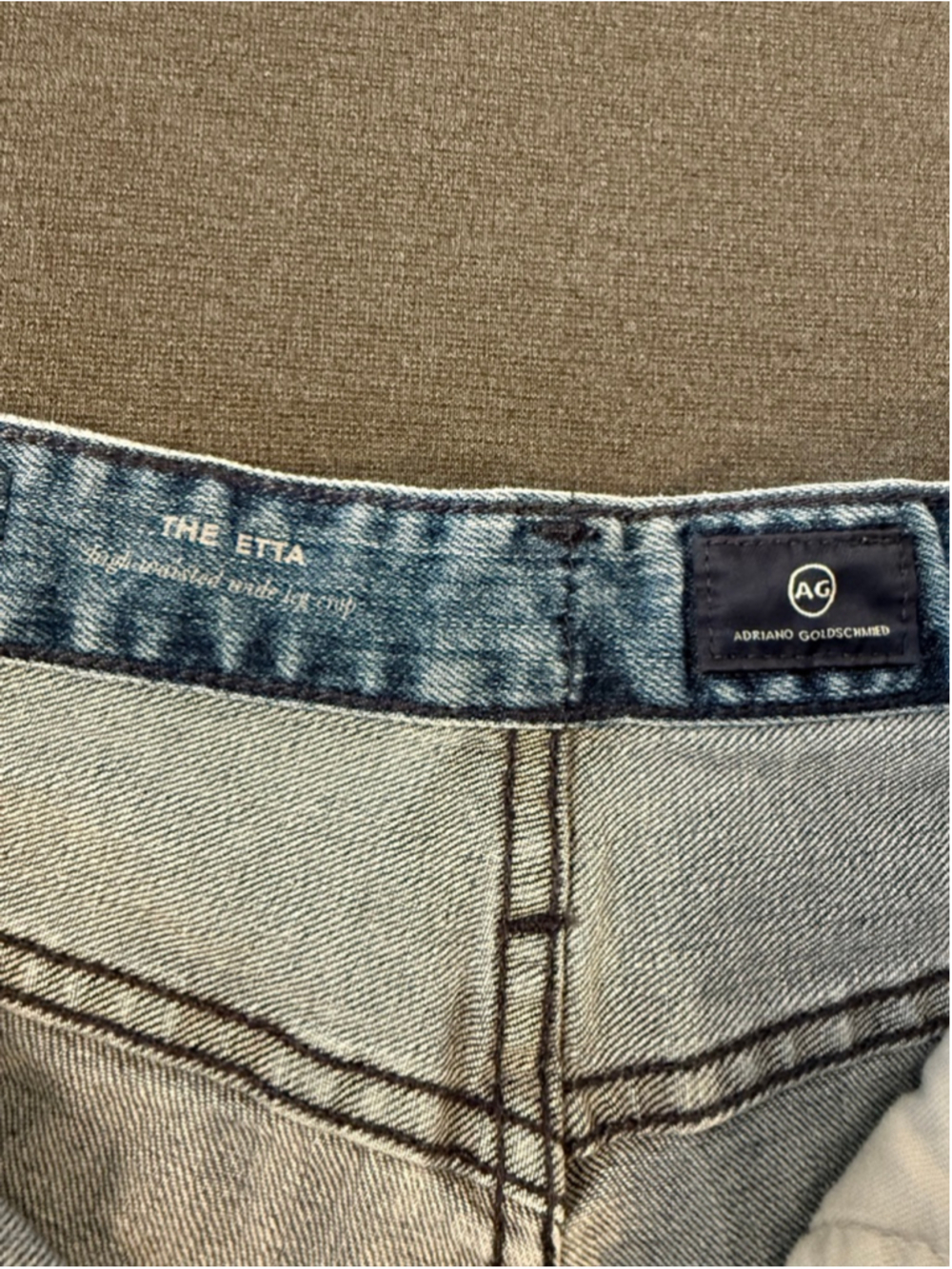 Adriano Goldschmied Etta High Waist Crop Wide Leg Jeans Size 27 - Picture 8 of 8